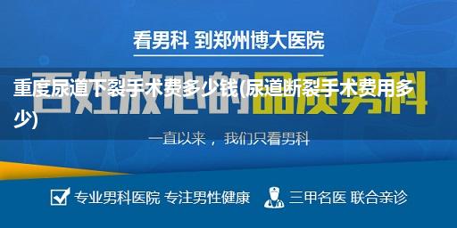 重度尿道下裂手术费多少钱(尿道断裂手术费用多少)